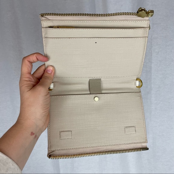 Dagne Dover Original Convertible Clutch Wallet with Shoulder Chain - Linen - Picture 7 of 16